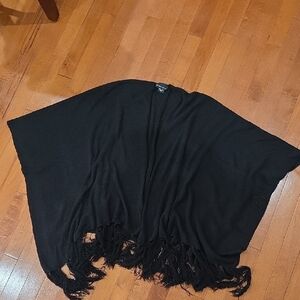 New York & Company Black Knit Shawl